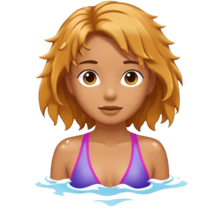 A girl in swimsuit emoji