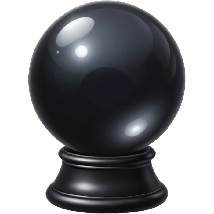 goth black crystal ball emoji