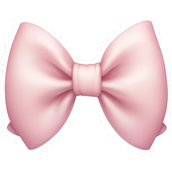 Light pink bow emoji