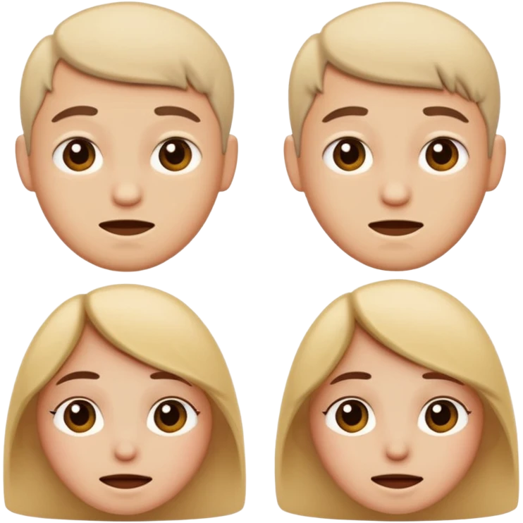 Sad and happy face emoji