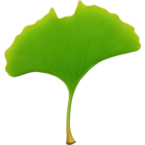 Ginkgo leaf emoji