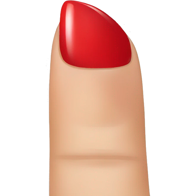 red nail emoji