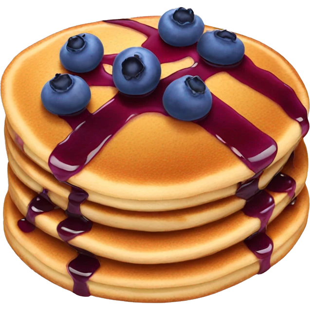 Blueberry pancakes  emoji
