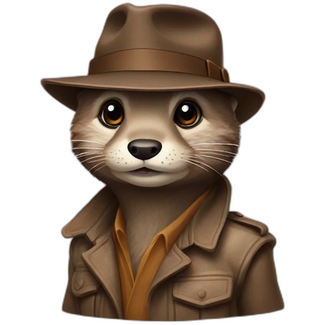 Loutre Indiana Jones emoji