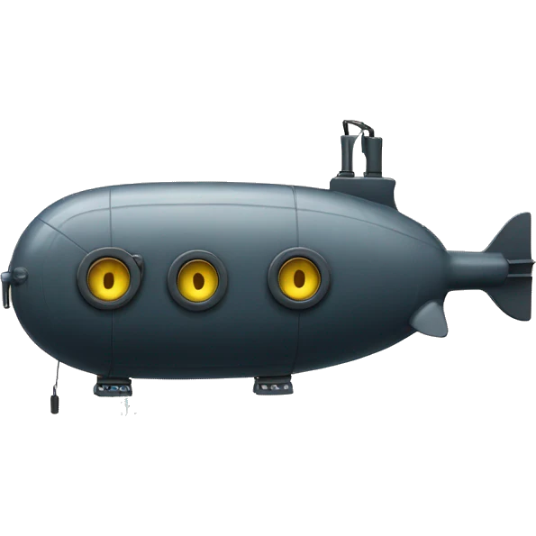 submarine with big speakers attached to the side  emoji