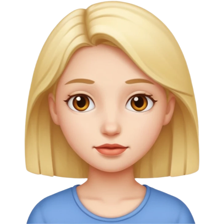 una chica emoji