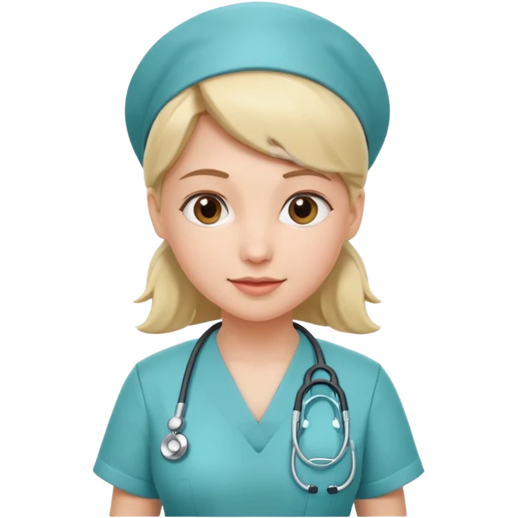 Nurse with stethoscope  emoji