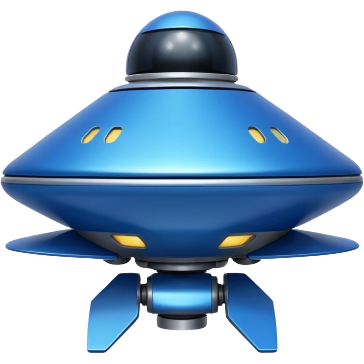blue spacecraft emoji