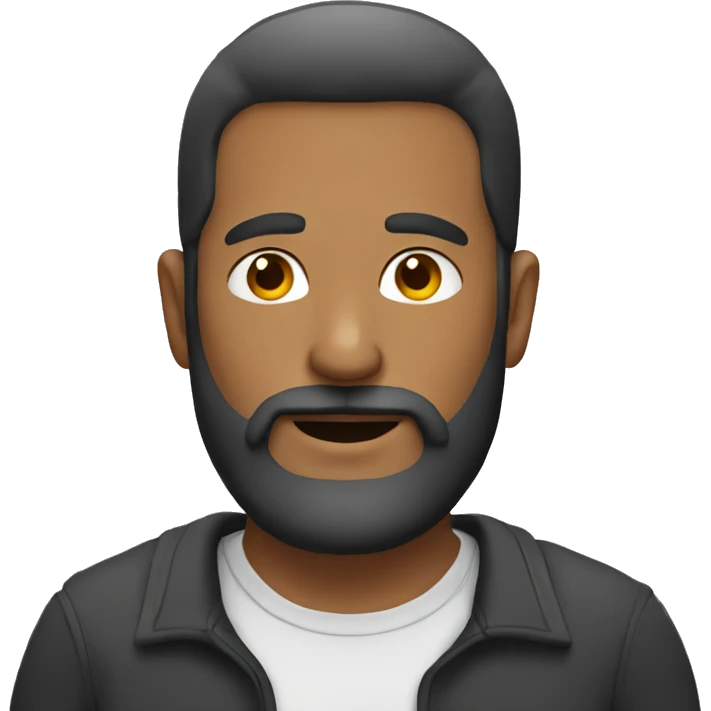Man with beard emoji