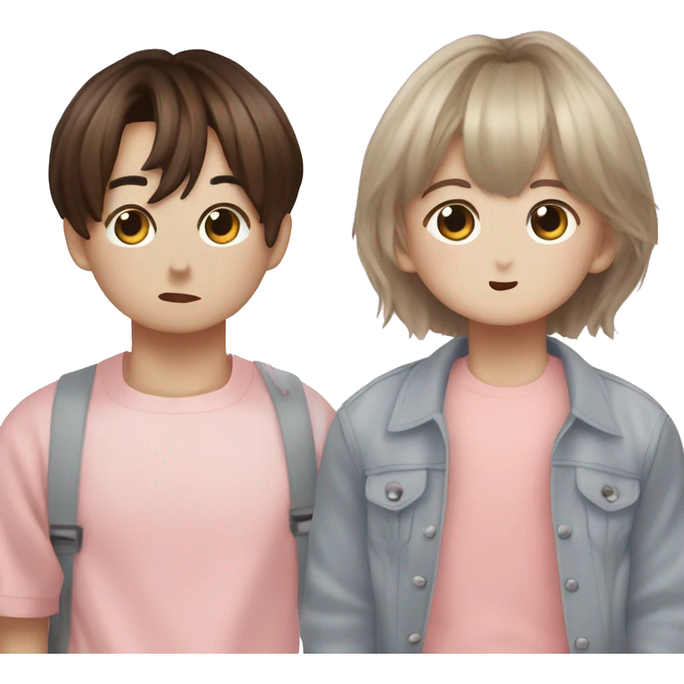 Jeon Jungkook and Kim Taehyung  emoji