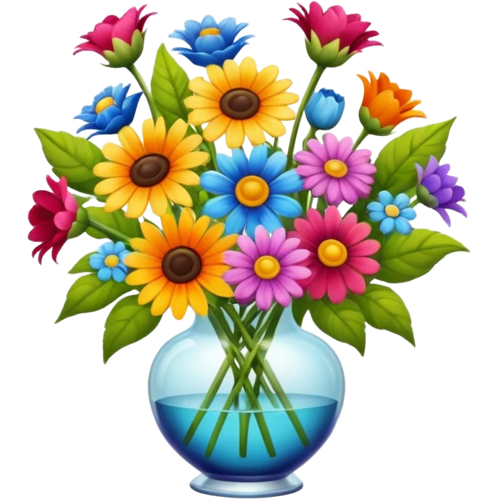 decoração de flores de verão emoji