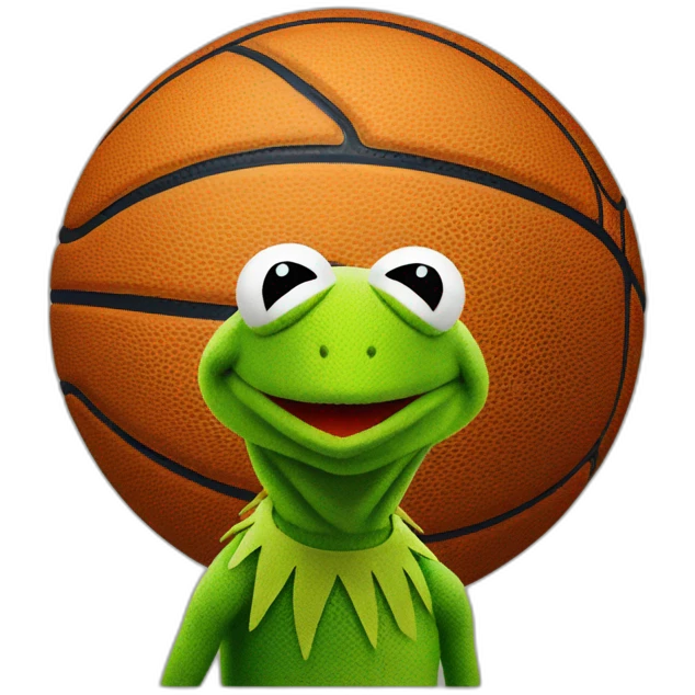 kermit the frog basketball emoji