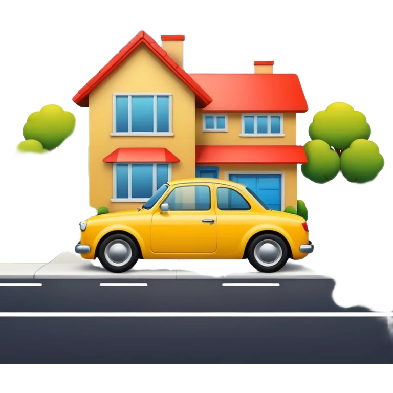 house with car emoji