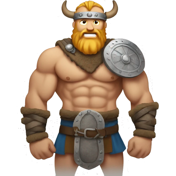 Viking showing off his abs emoji