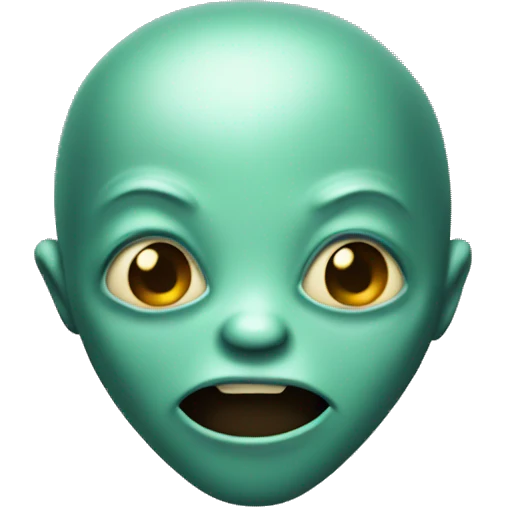 talking alien emoji style emoji