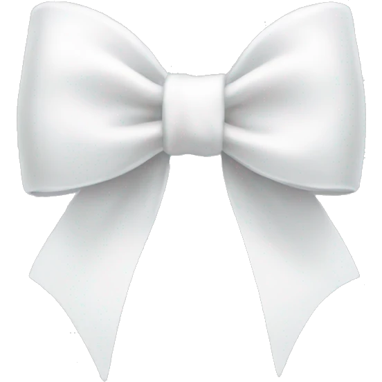 white bow emoji