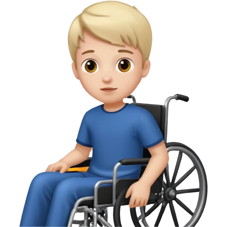 Junge im Rollstuhl emoji