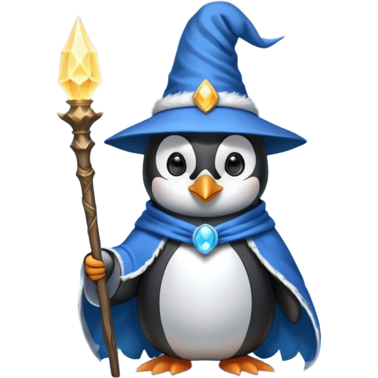 Penguin Wizard emoji