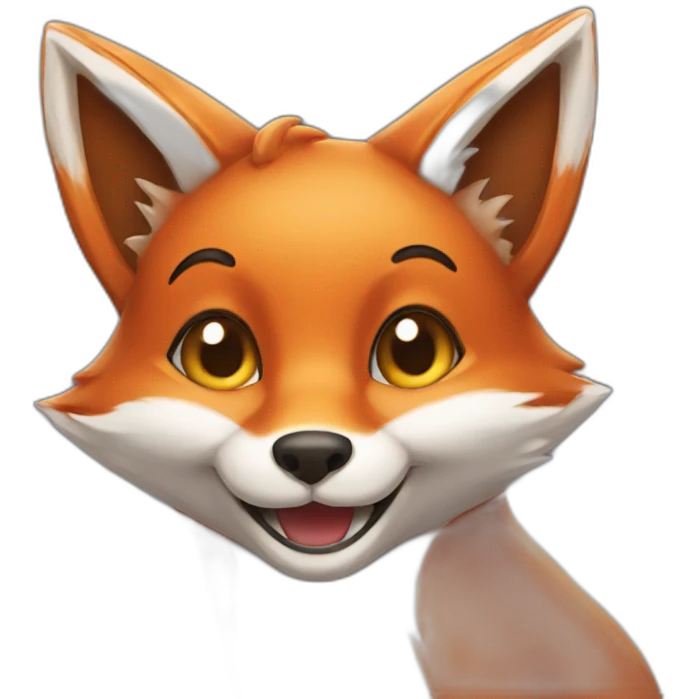 Fox smile emoji