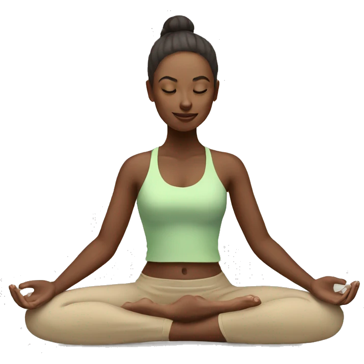 Yoga girl emoji