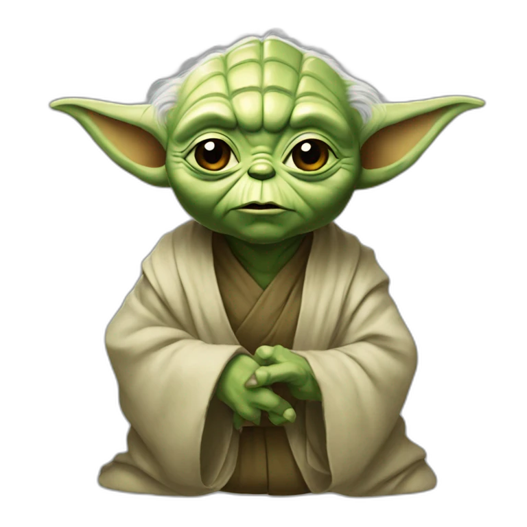 Yoda qui tien un goe emoji