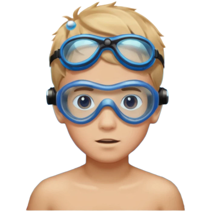 Underwater boy emoji