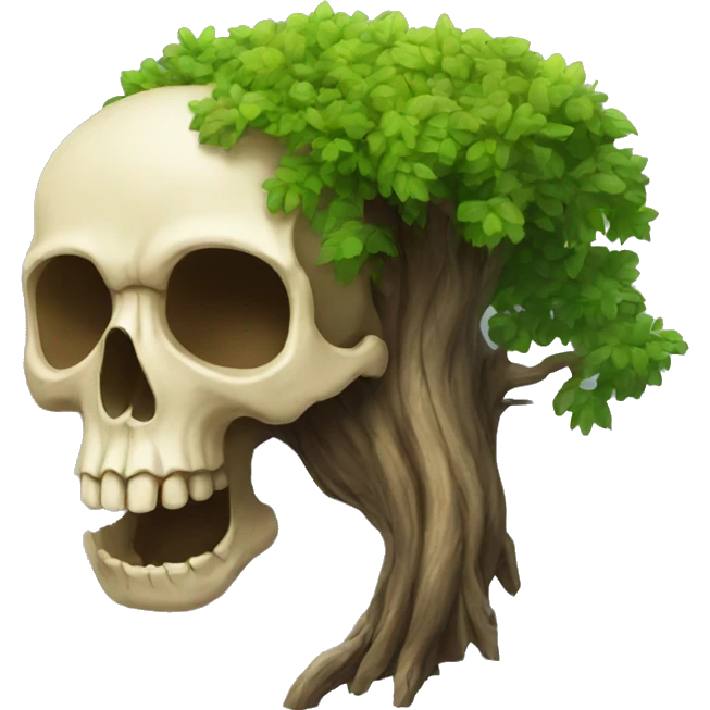 tree skull emoji