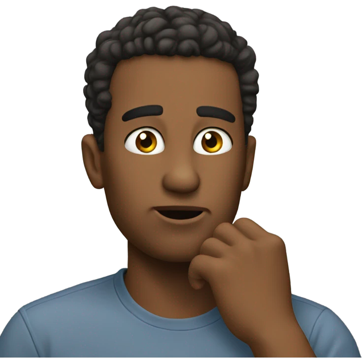 Guy thinking meme emoji