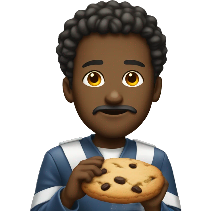 Big justice eating a cookie emoji