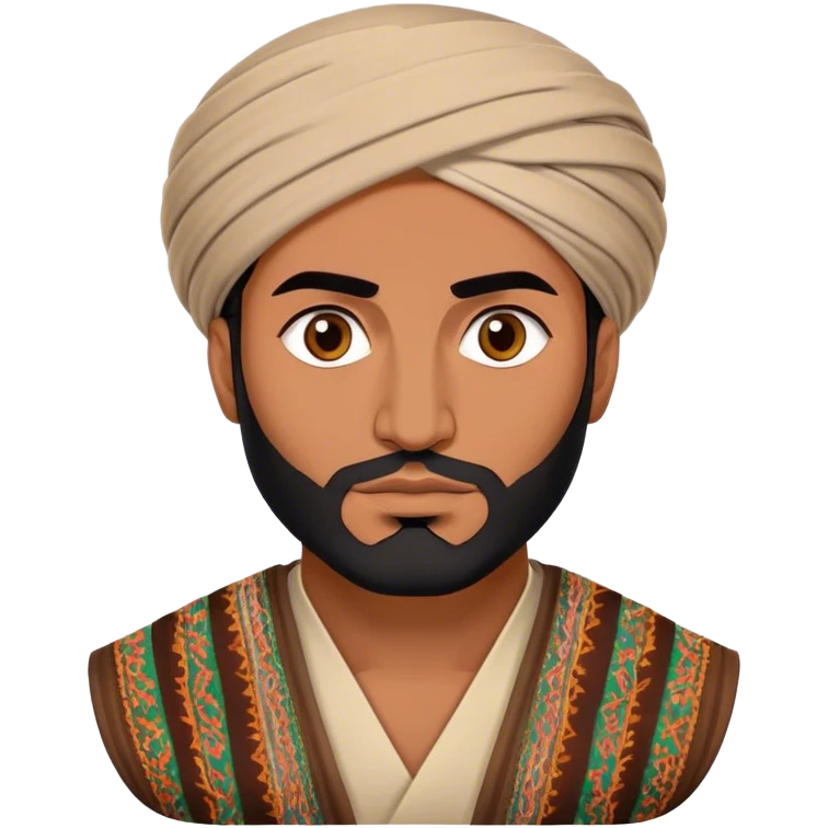 Bold afghan guy in his 30s  emoji