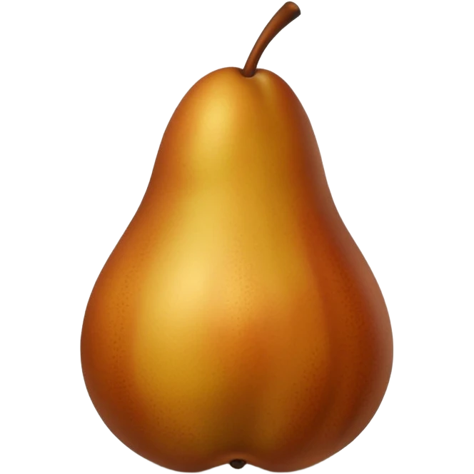 pear brown emoji
