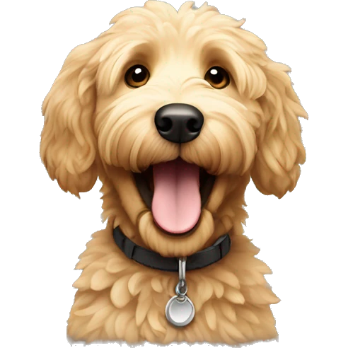 Golden doodle excited  emoji