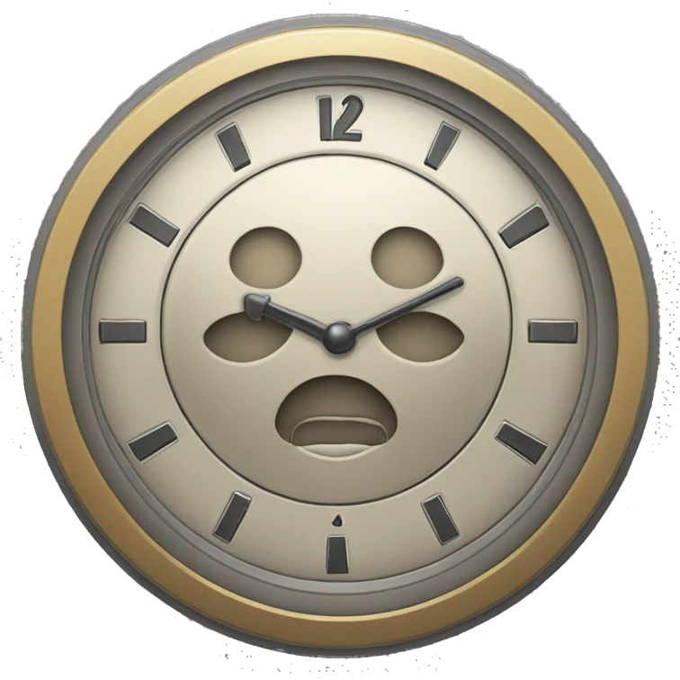 Coin which looks like a clock emoji
