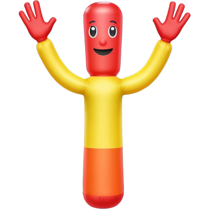 Wacky inflatable tube man emoji