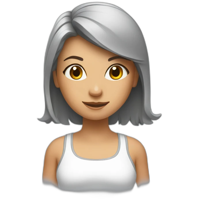 girl booking a crossfit class emoji