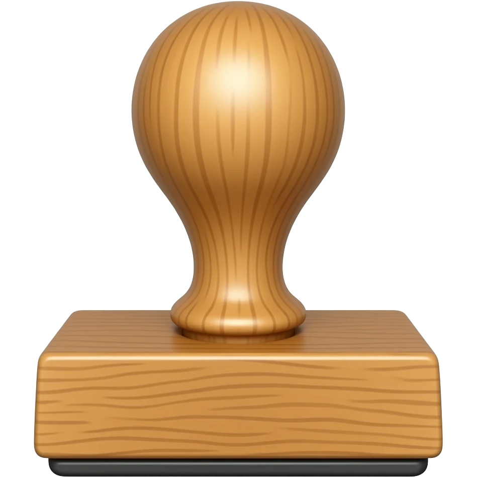 a stamp (like a rubber stamper) emoji