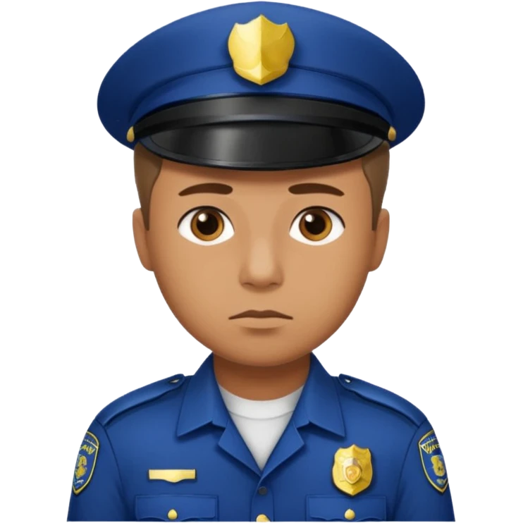 Hair police man emoji