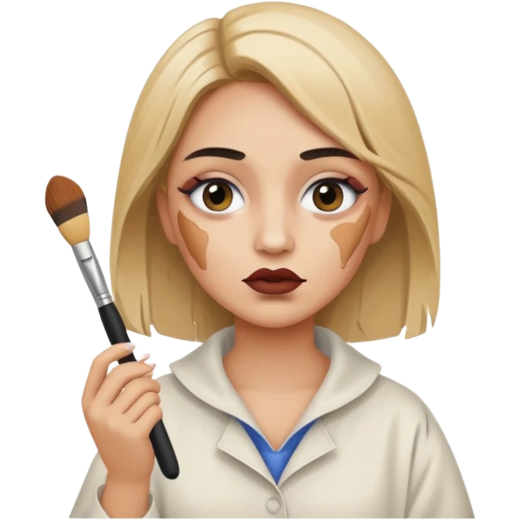 clumsy makeup artist emoji
