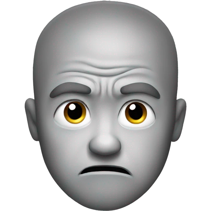 Angry face emoji