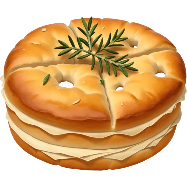 round focaccia emoji