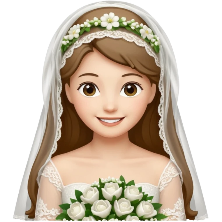 Crie emojis de noiva clean emoji