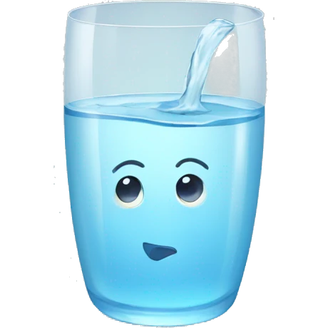 Glass of water emoji