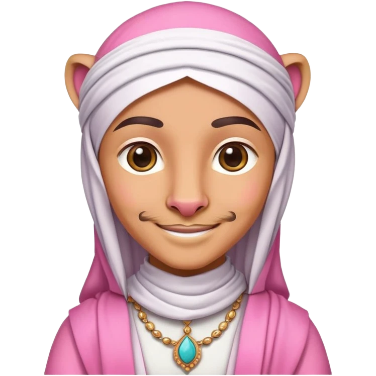 Pink panther wearing Arab clothes emoji