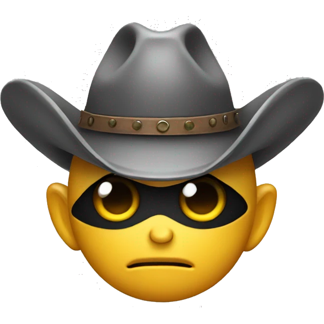 Alien wearing cowboy hat emoji