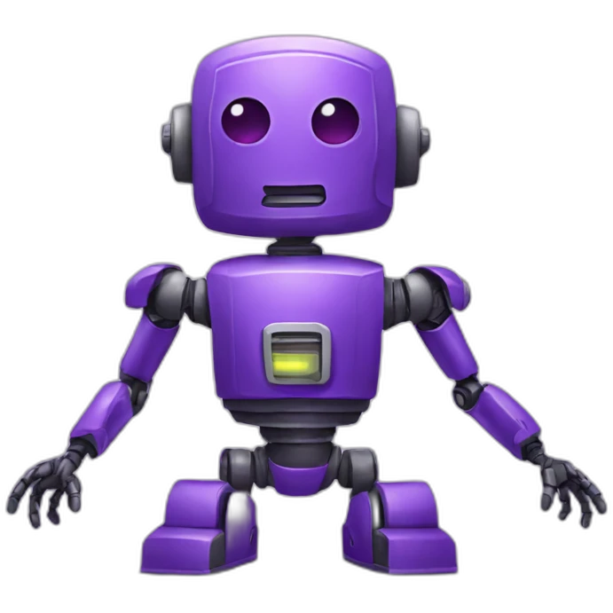 purple robot emoji