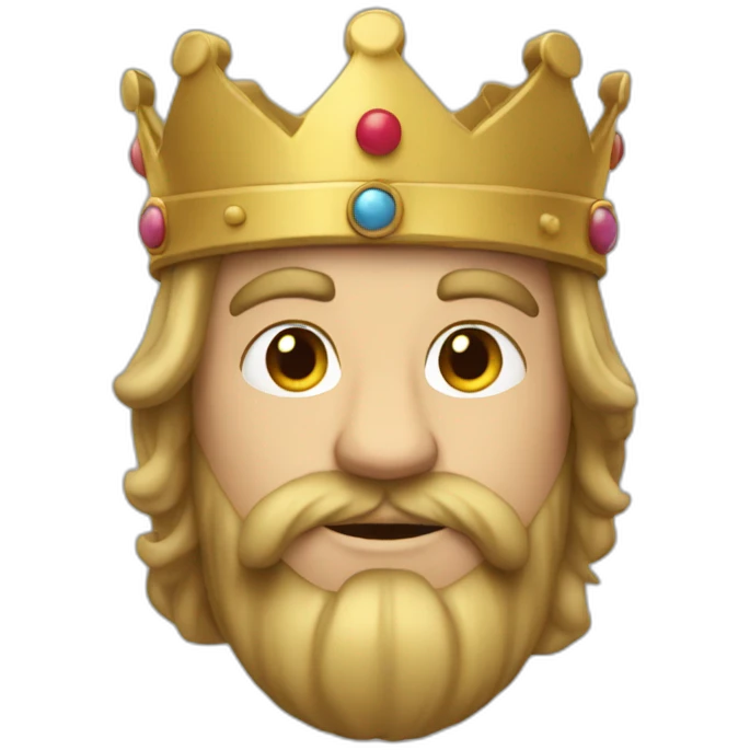 Le roi salue emoji