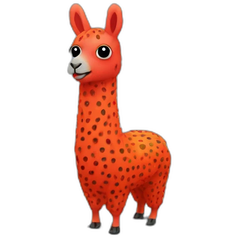 yayoi kusama llama emoji