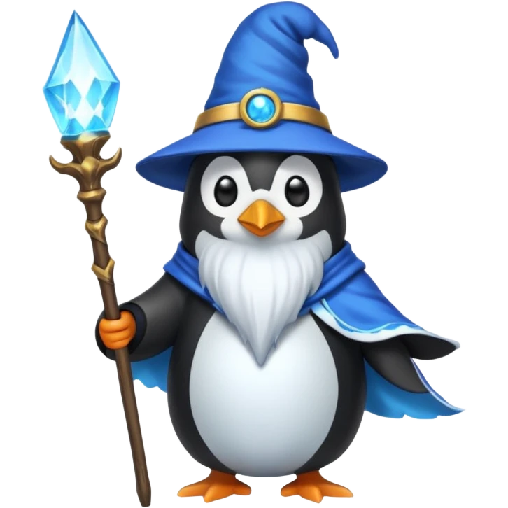 Penguin Wizard emoji