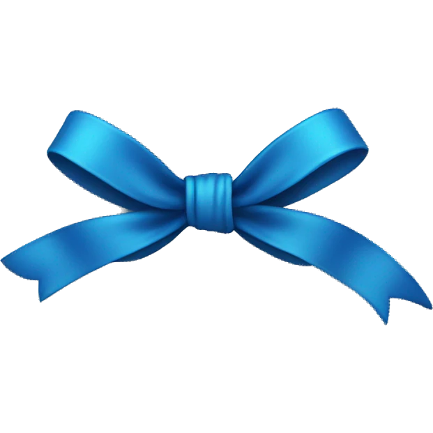 Blue bow  emoji