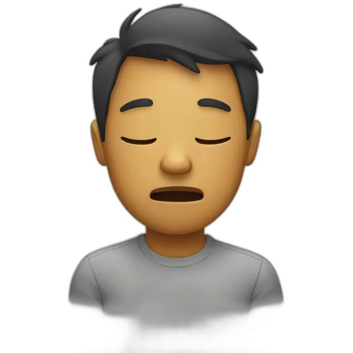 tired person emoji